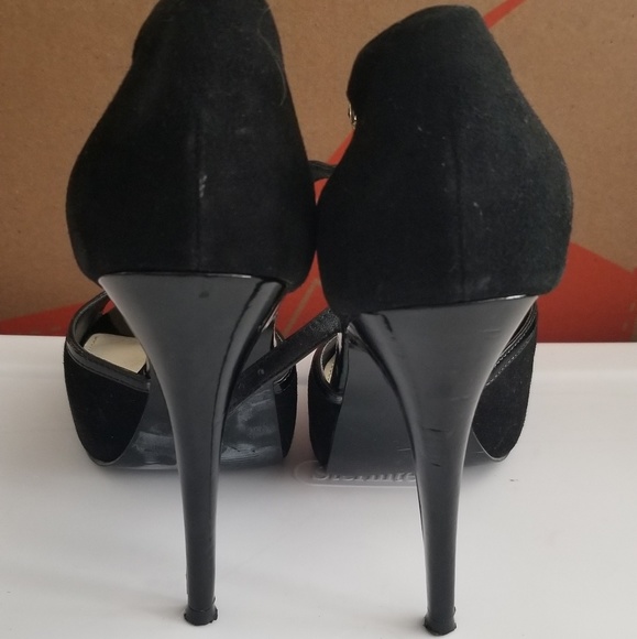 Steve Madden 4" black suede stilettos - Picture 2 of 4
